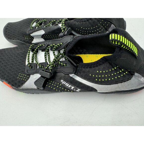 Sport.Z Mens Functional Athletic Shoes Size 40 Black/Green Lightweight Mesh - Picture 9 of 11